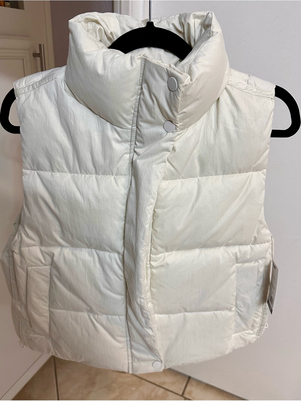 FLX Mini Puffer Vest - Ivory